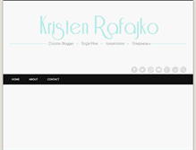 Tablet Screenshot of kristenrafajko.com